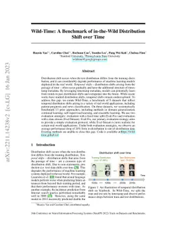 Wild-Time: A Benchmark of in-the-Wild Distribution Shift over Time
