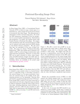 PIP: Positional-encoding Image Prior
