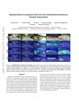 Residual Pattern Learning for Pixel-wise Out-of-Distribution Detection
  in Semantic Segmentation