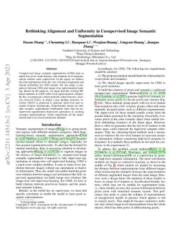 Rethinking Alignment and Uniformity in Unsupervised Image Semantic
  Segmentation