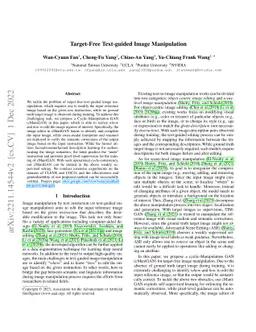 Target-Free Text-guided Image Manipulation