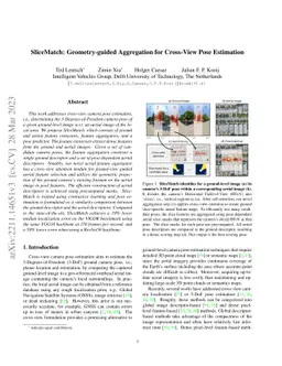 SliceMatch: Geometry-guided Aggregation for Cross-View Pose Estimation