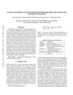 A novel multimodal dynamic fusion network for disfluency detection in
  spoken utterances