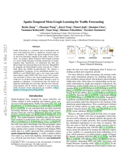 Spatio-Temporal Meta-Graph Learning for Traffic Forecasting