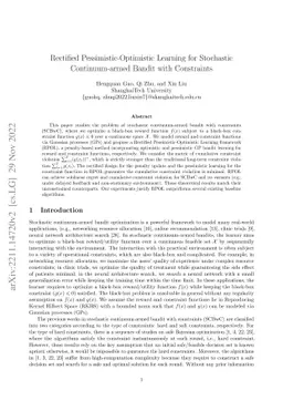 Rectified Pessimistic-Optimistic Learning for Stochastic Continuum-armed
  Bandit with Constraints