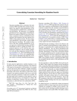 Generalizing Gaussian Smoothing for Random Search