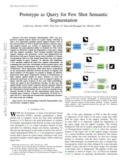 Prototype as Query for Few Shot Semantic Segmentation