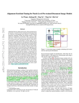 Alignment-Enriched Tuning for Patch-Level Pre-trained Document Image
  Models