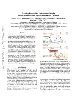 Breaking Immutable: Information-Coupled Prototype Elaboration for
  Few-Shot Object Detection