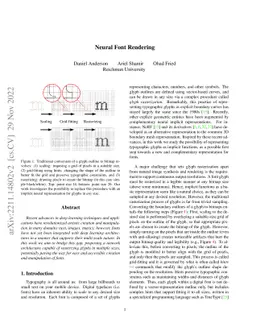 Neural Font Rendering