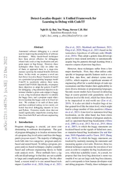 Detect-Localize-Repair: A Unified Framework for Learning to Debug with
  CodeT5