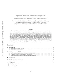 A Permutation-free Kernel Two-Sample Test