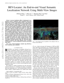 BEV-Locator: An End-to-end Visual Semantic Localization Network Using
  Multi-View Images
