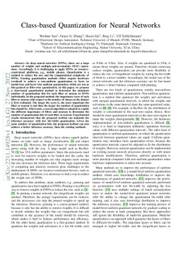Class-based Quantization for Neural Networks