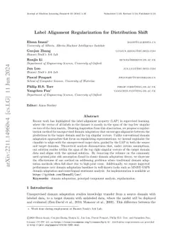 Label Alignment Regularization for Distribution Shift