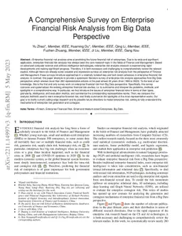 A Comprehensive Survey on Enterprise Financial Risk Analysis from Big Data Perspective