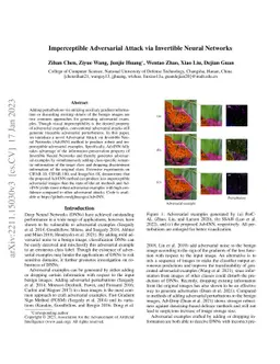 Imperceptible Adversarial Attack via Invertible Neural Networks