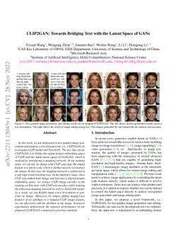 CLIP2GAN: Towards Bridging Text with the Latent Space of GANs