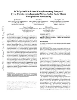 PCT-CycleGAN: Paired Complementary Temporal Cycle-Consistent Adversarial
  Networks for Radar-Based Precipitation Nowcasting