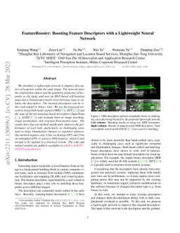 FeatureBooster: Boosting Feature Descriptors with a Lightweight Neural
  Network