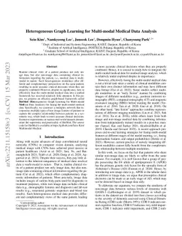 Heterogeneous Graph Learning for Multi-modal Medical Data Analysis