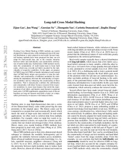 Long-tail Cross Modal Hashing