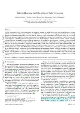 Federated Learning for 5G Base Station Traffic Forecasting