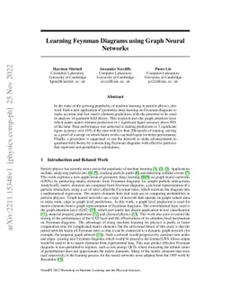 Learning Feynman Diagrams using Graph Neural Networks