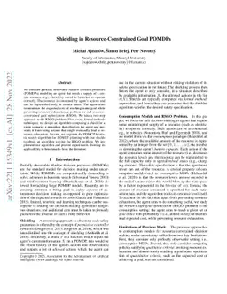 Shielding in Resource-Constrained Goal POMDPs
