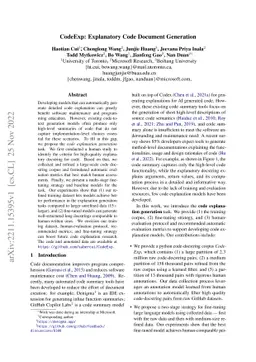 CodeExp: Explanatory Code Document Generation