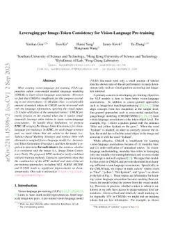 Leveraging per Image-Token Consistency for Vision-Language Pre-training
