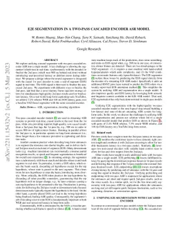 E2E Segmentation in a Two-Pass Cascaded Encoder ASR Model