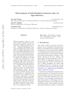 Meta-analysis of individualized treatment rules via sign-coherency