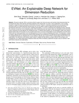 EVNet: An Explainable Deep Network for Dimension Reduction