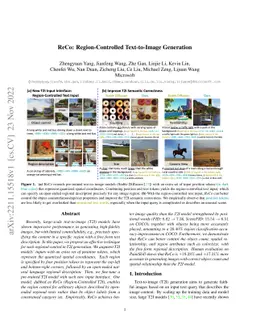 ReCo: Region-Controlled Text-to-Image Generation