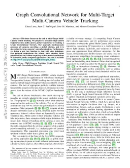 Graph Convolutional Network for Multi-Target Multi-Camera Vehicle
  Tracking
