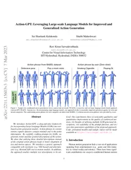 Action-GPT: Leveraging Large-scale Language Models for Improved and
  Generalized Action Generation