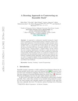 A Boosting Approach to Constructing an Ensemble Stack