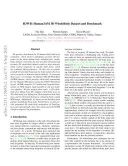 H3WB: Human3.6M 3D WholeBody Dataset and Benchmark