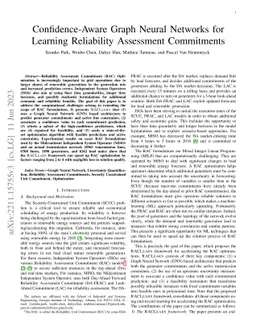 Confidence-Aware Graph Neural Networks for Learning Reliability
  Assessment Commitments