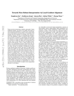 Towards More Robust Interpretation via Local Gradient Alignment