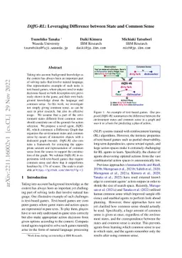 DiffG-RL: Leveraging Difference between State and Common Sense