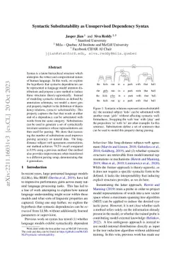 Syntactic Substitutability as Unsupervised Dependency Syntax
