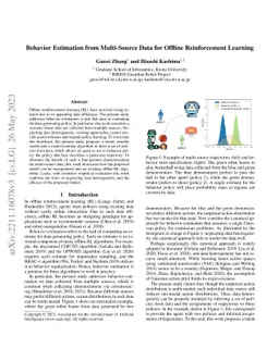Behavior Estimation from Multi-Source Data for Offline Reinforcement
  Learning