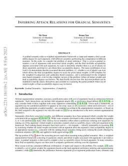 Inferring Attack Relations for Gradual Semantics