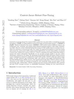 Context-Aware Robust Fine-Tuning