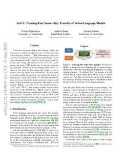 SuS-X: Training-Free Name-Only Transfer of Vision-Language Models