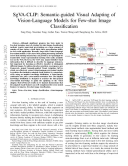 SgVA-CLIP: Semantic-guided Visual Adapting of Vision-Language Models for
  Few-shot Image Classification