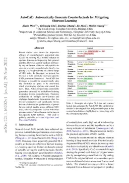 AutoCAD: Automatically Generating Counterfactuals for Mitigating
  Shortcut Learning
