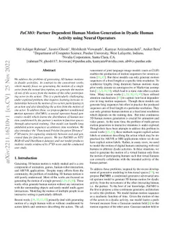 PaCMO: Partner Dependent Human Motion Generation in Dyadic Human
  Activity using Neural Operators